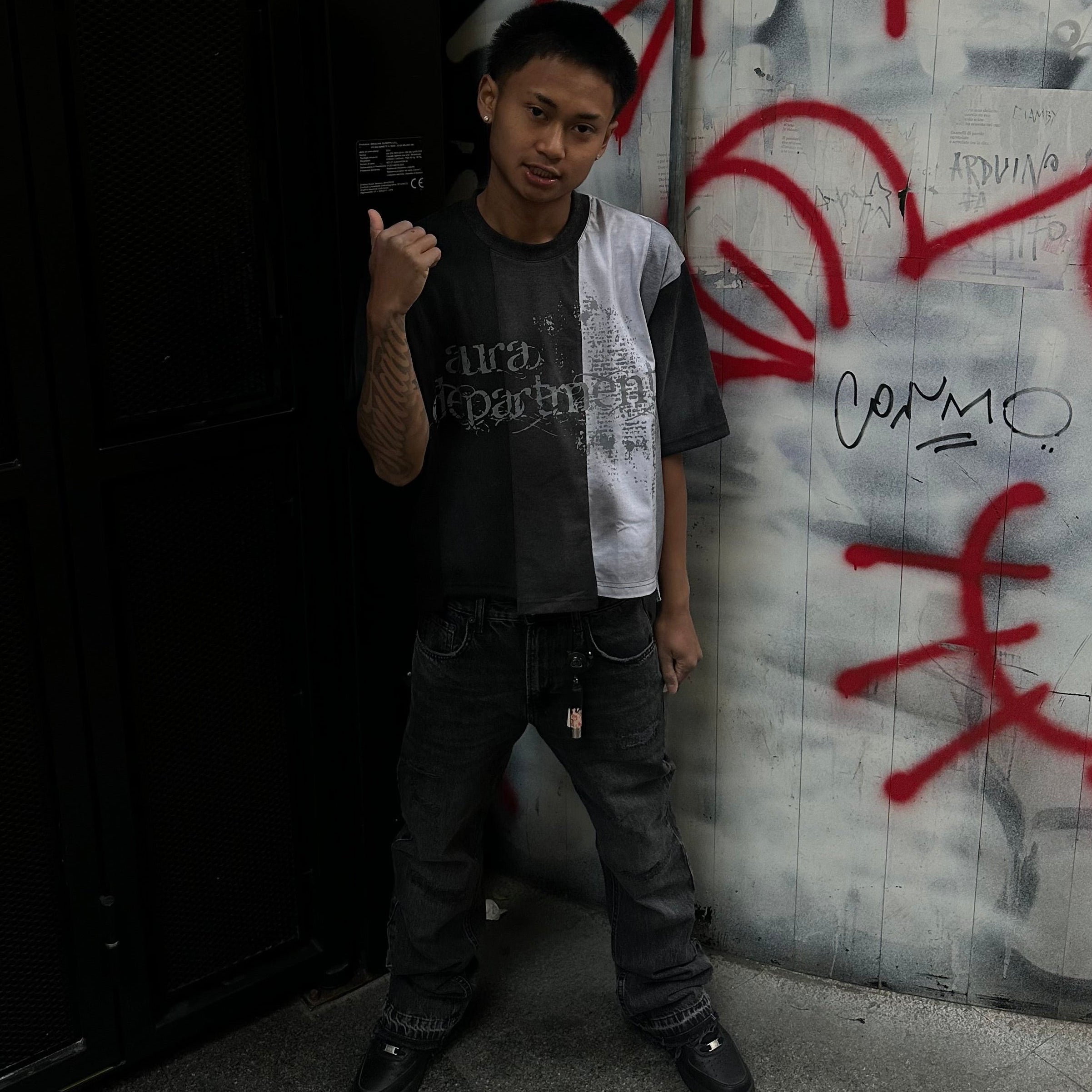 AURADEPT. V1 STRIPES TEE